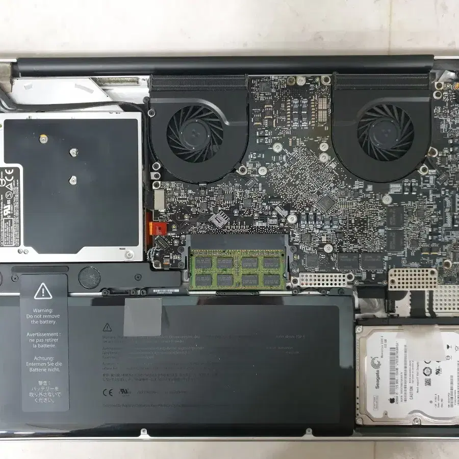 부품용 맥북 MACBOOK PRO A1297 화면안뜸 -