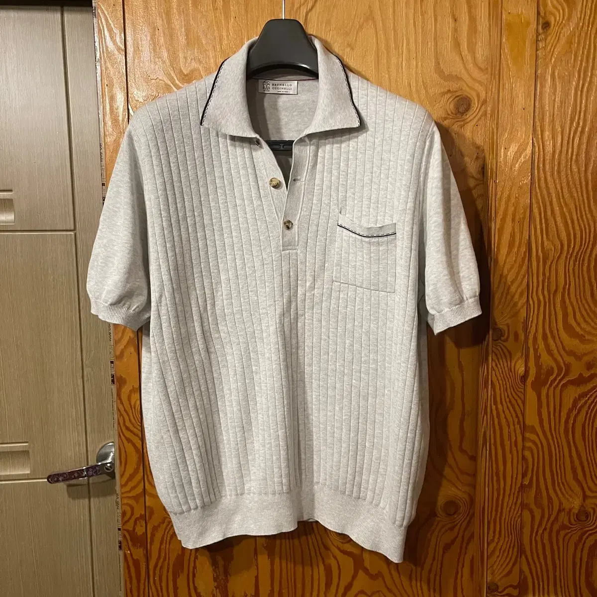 Brunello Cucinelli knit polo shirt (Carati) sell.