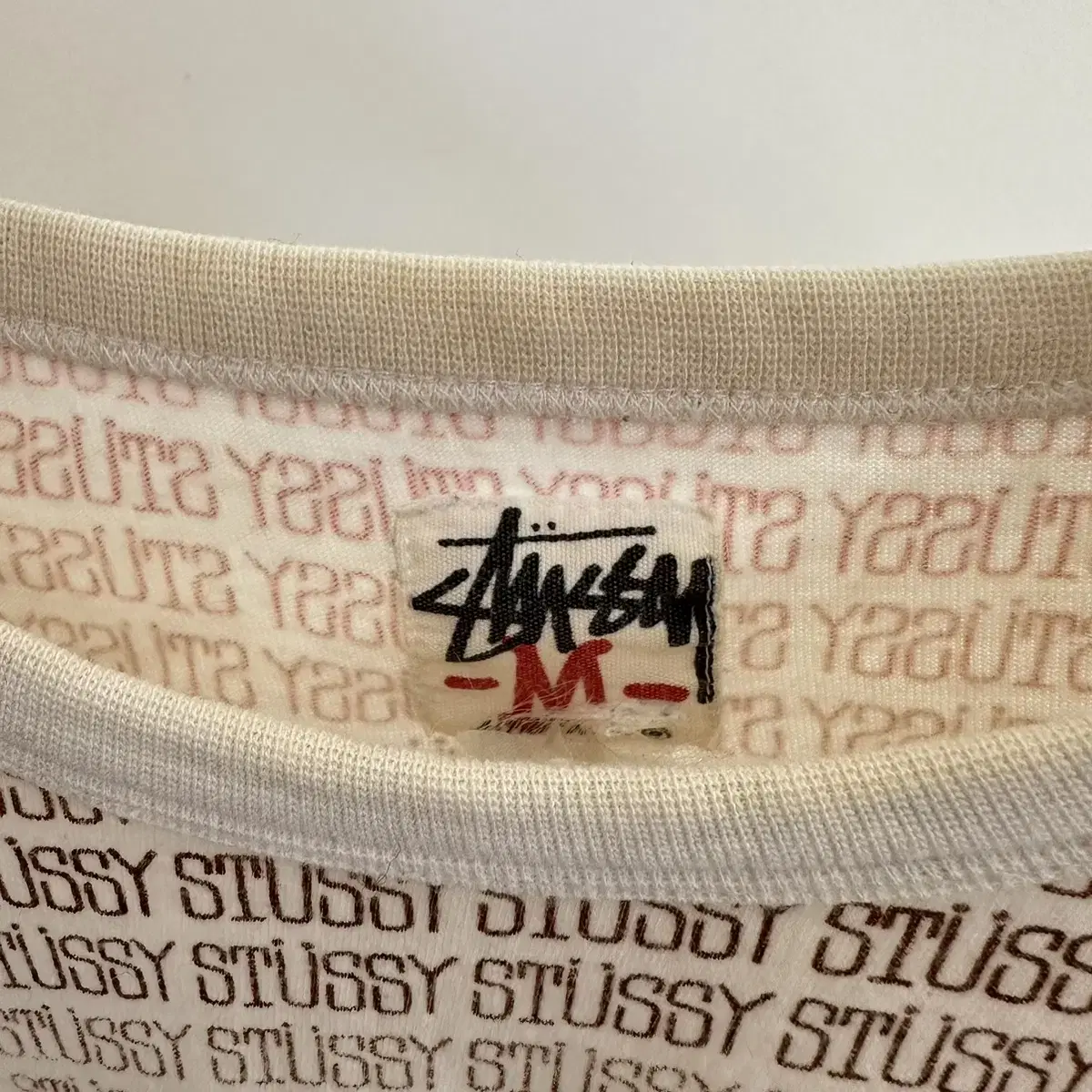 스투시 stussy 멀티 로고 반팔 티셔츠