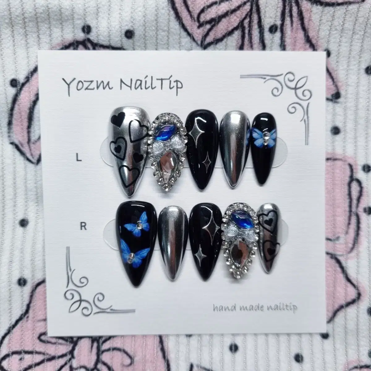 Yozm NailTip 파랑나비풀파츠