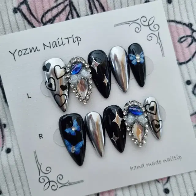 Yozm NailTip 파랑나비풀파츠