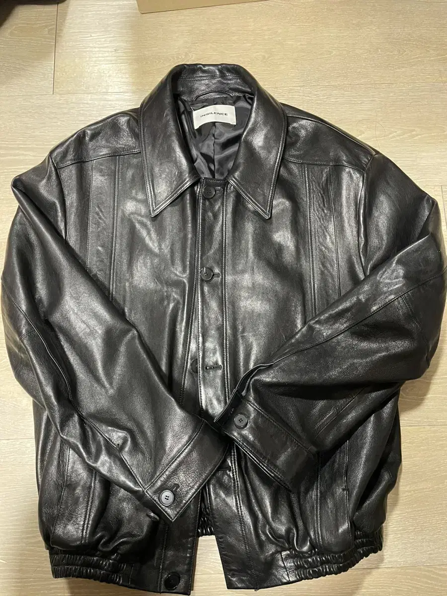 Insilence Lambskin Leather Jacket BLACK