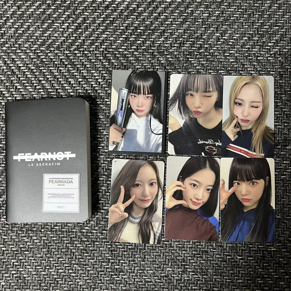 Sell le sserafim 1 year kit and 23 years fanmeeting hong eunchae photocard bulk 