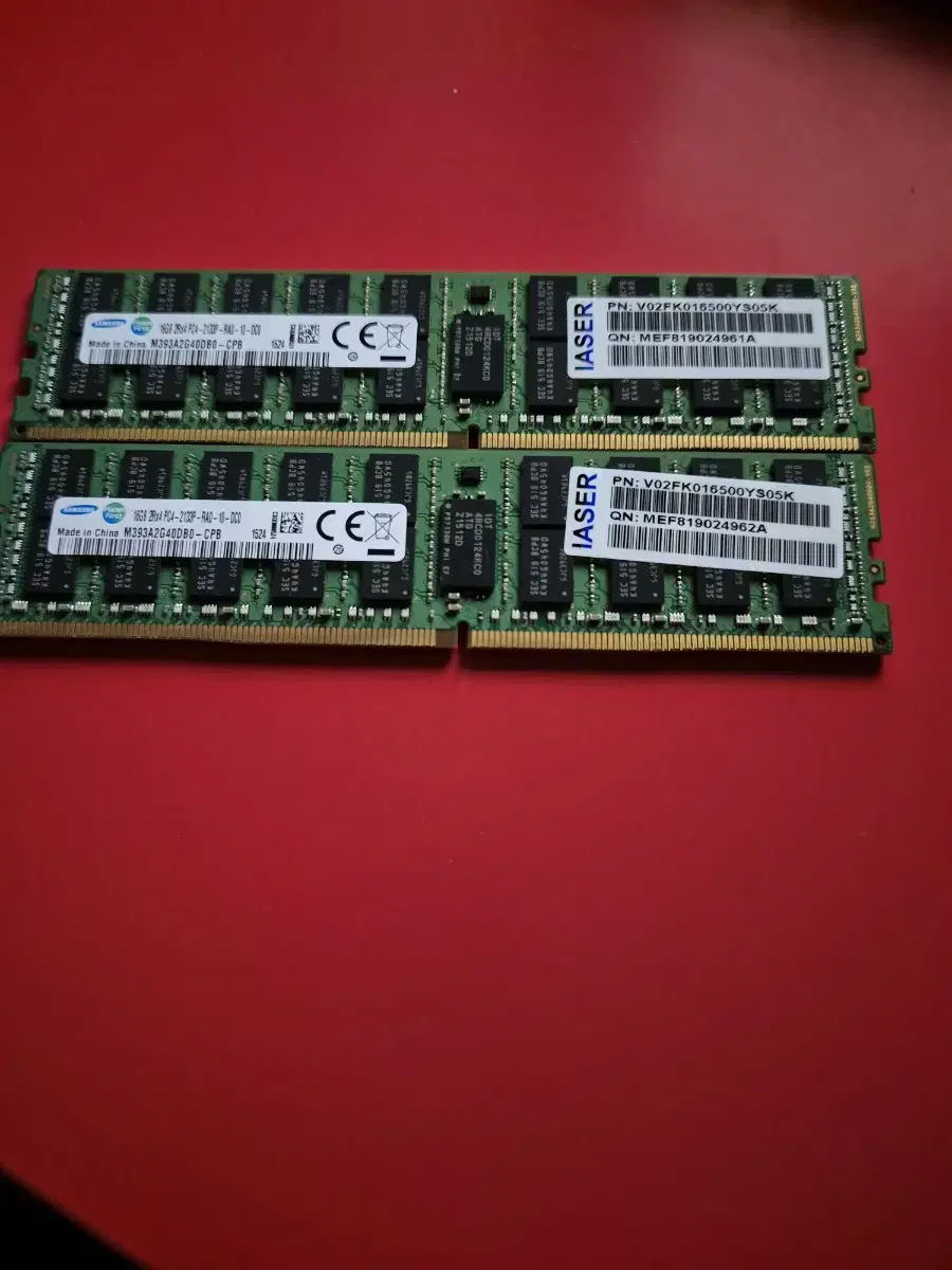 삼성 서버용 ddr4 16gb 2개  중고