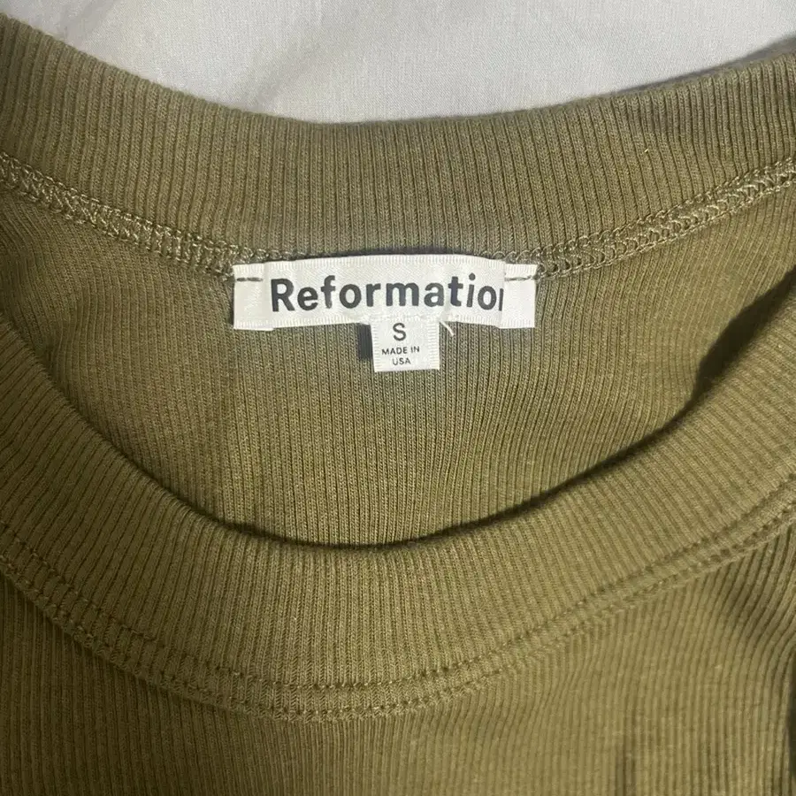 Reformation 리포메이션 타샤 탱크탑 올리브