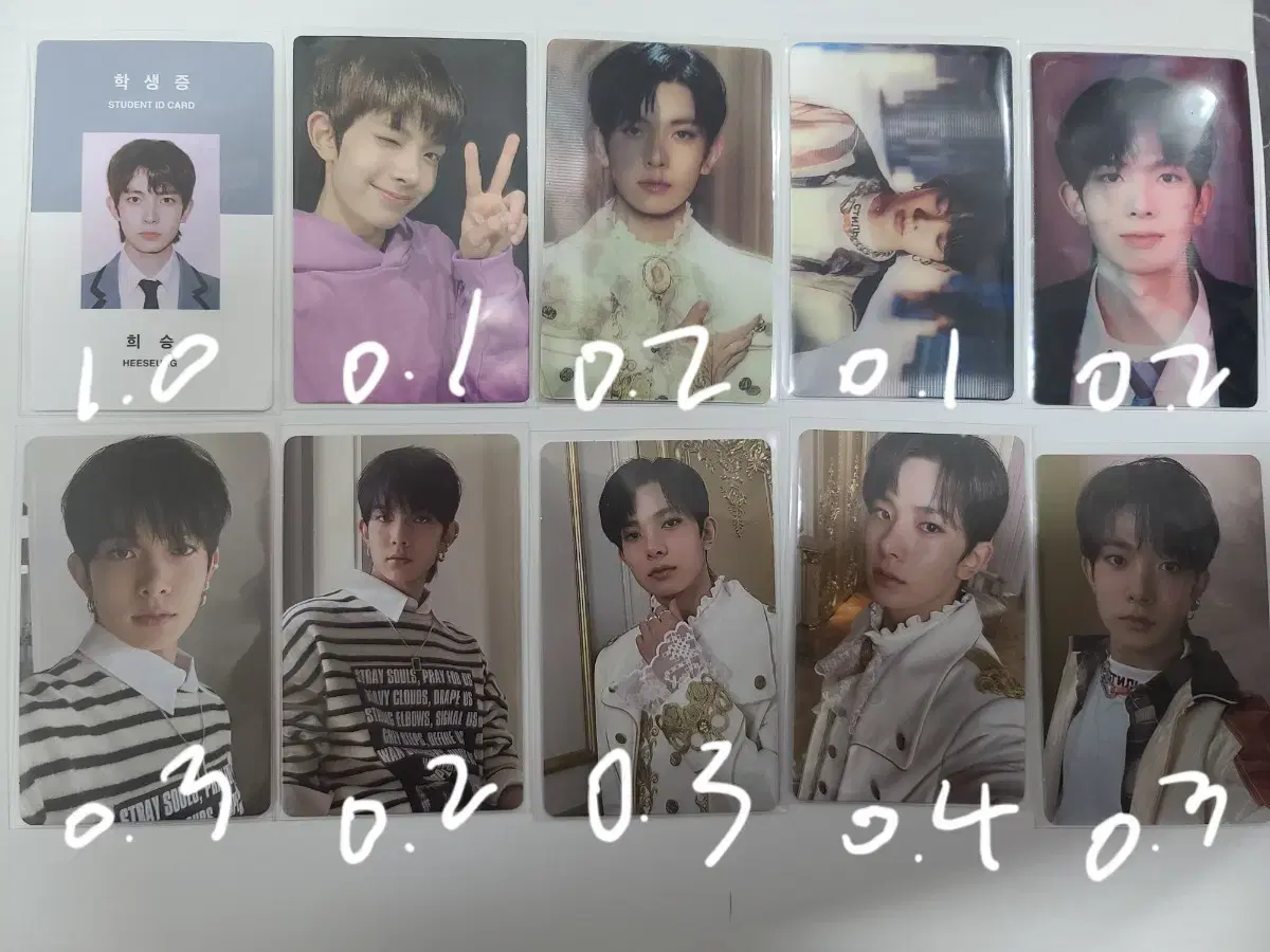 [wts] enhypen heeseung photocard alfo pre-order benefit student ID pajamas seasons greetings wts