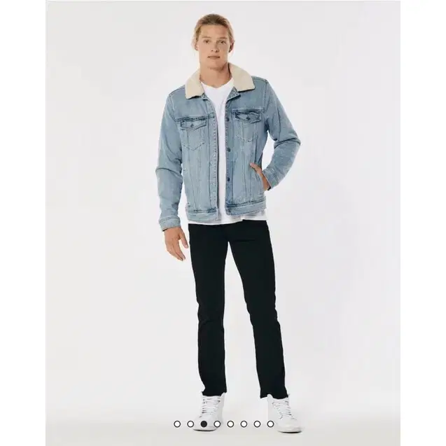 홀리스터 SHERPA-LINED DENIM TRUCKER JACKET