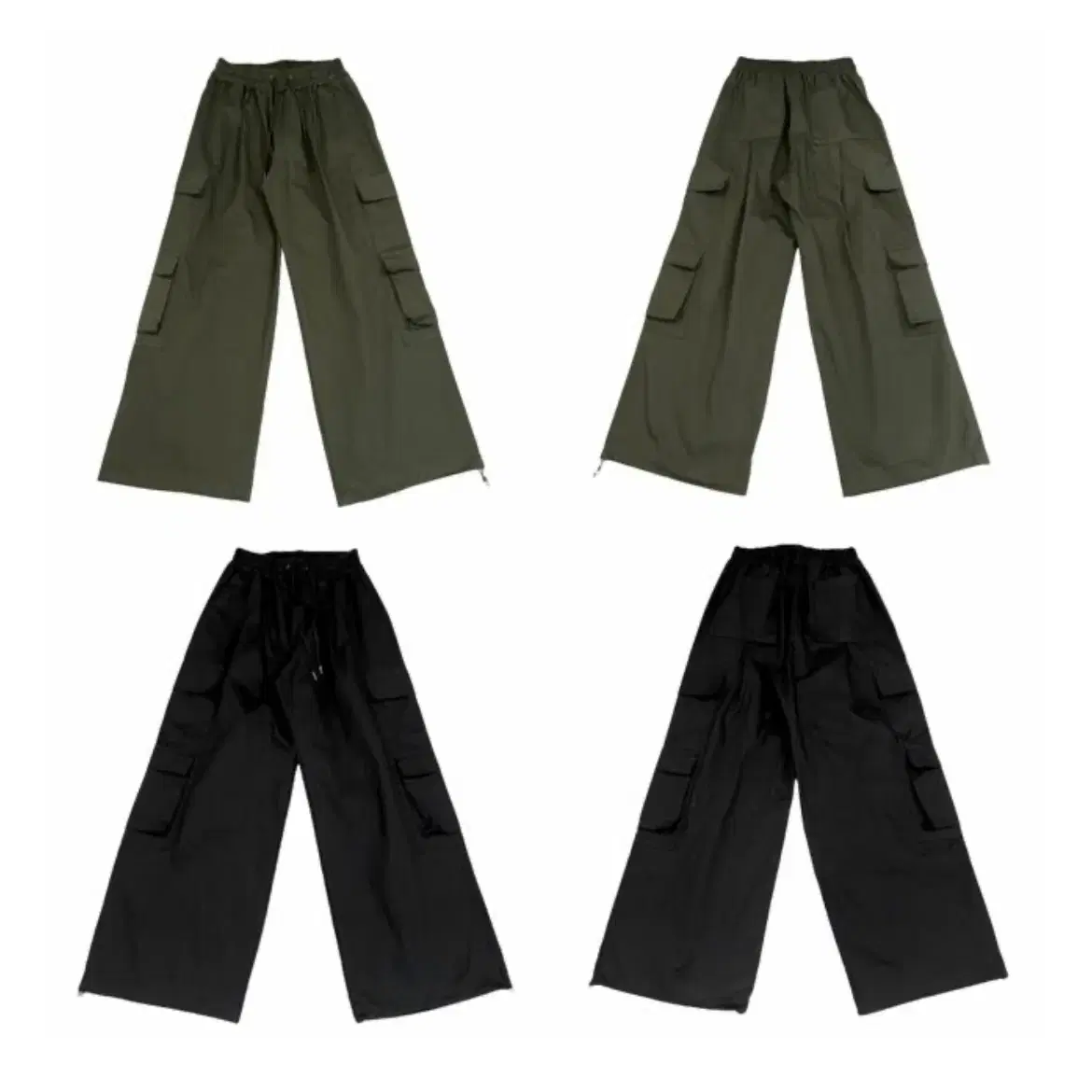 이네기 블랙 카고팬츠 Naive Unisex Cargo Pants (Bl