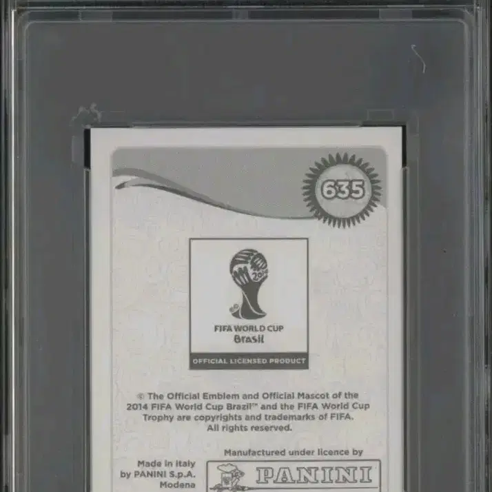 2014 파니니 월드컵 스티커 손흥민 PSA 10