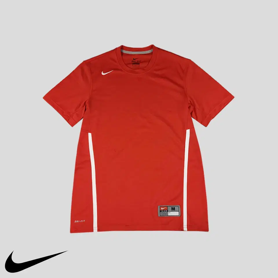 Nike Team Nike Red White Sideline Dry Fit Performance Short Sleeve T-Shirt M-