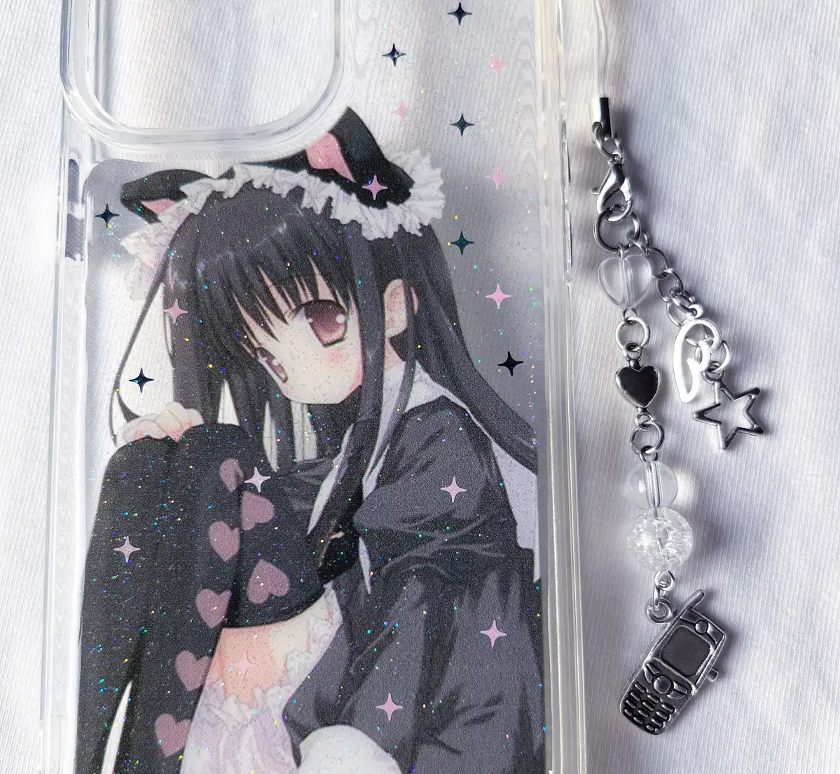 Retro cell phone keyring y2k kitsch cell phone strap