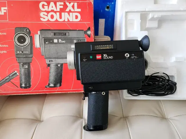 빈티지 GAF XL Sound Super 8 무비카메라 8mm