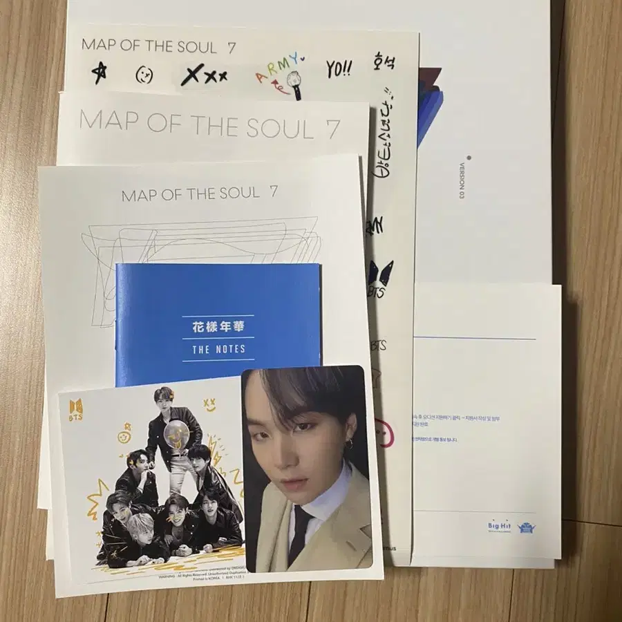 방탄 앨범 Map of the Soul : 7 4개 세트 + 포스터