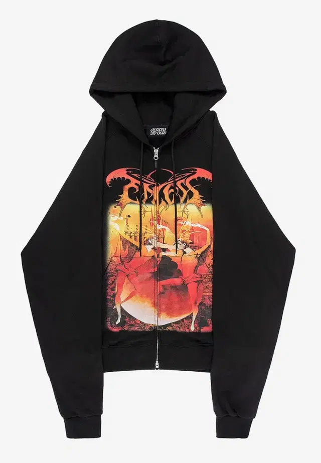 선데이오프클럽 Dancing Devils 2-way Zip Hoodie