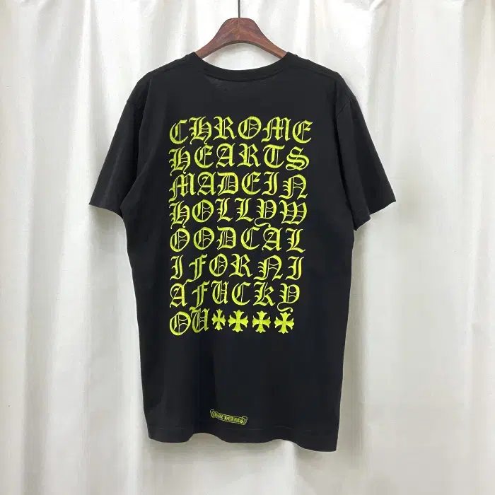 Chrome Hearts Green Lettering Short Sleeve T-Shirt Size L