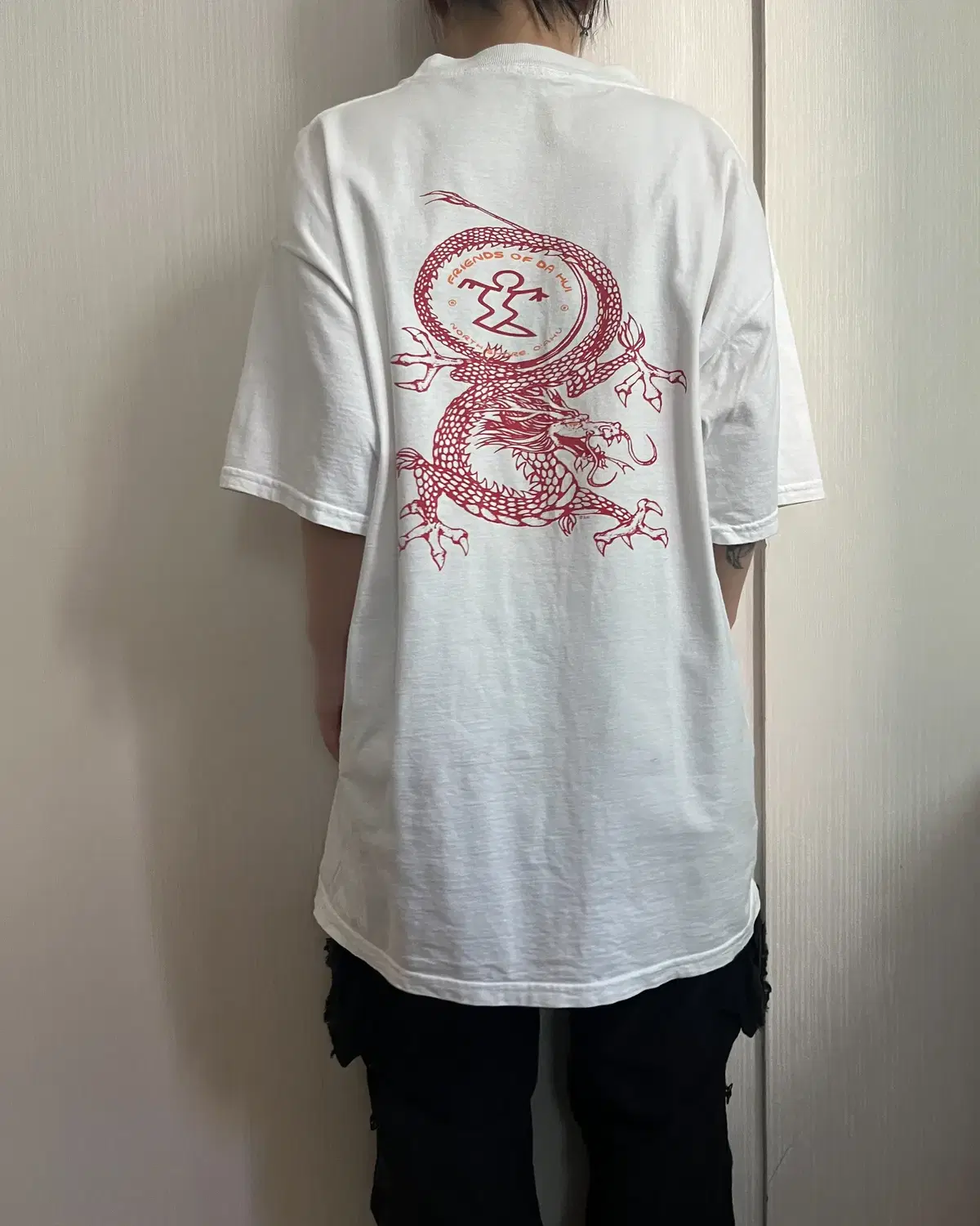 Dragon printing big size t shirt