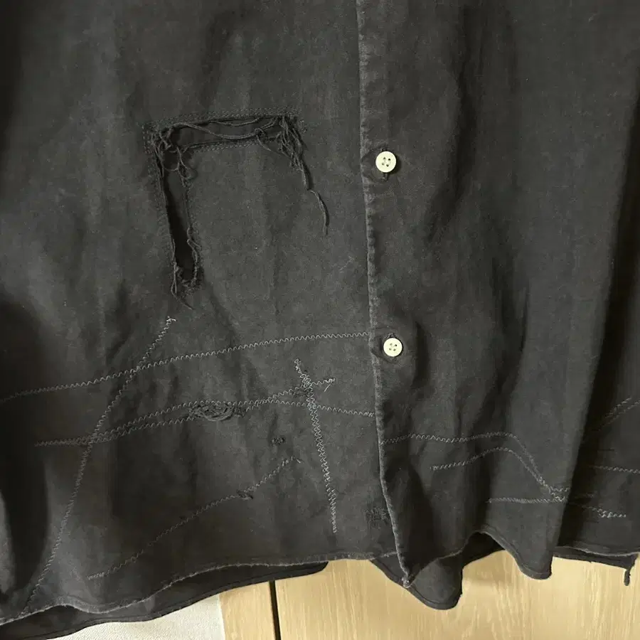 비즈빔 셔츠VISVIM 21 TRAVAIL SHIRT L/S CRASH