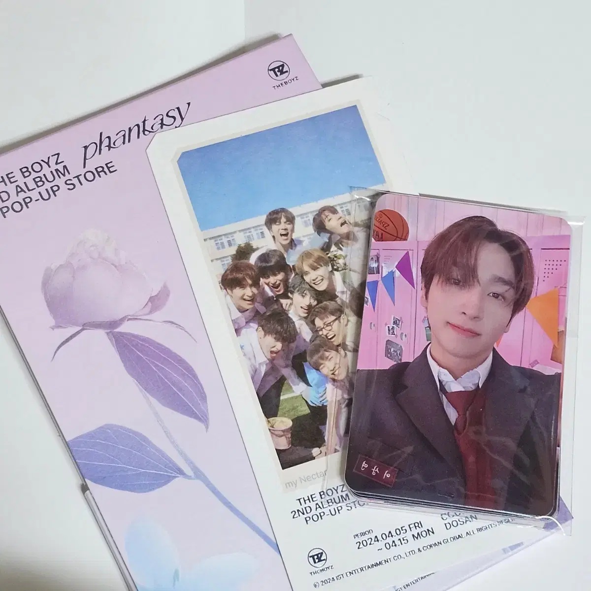 The Boyz with muu pop up Welcome gift photocard, ticket wts (includes dubmuda)