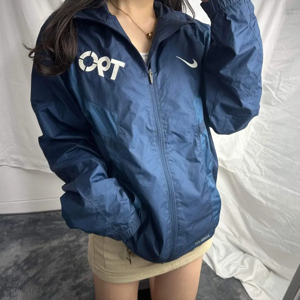 Nike Old School T90 DryFit Windbreaker Jacket (XL)