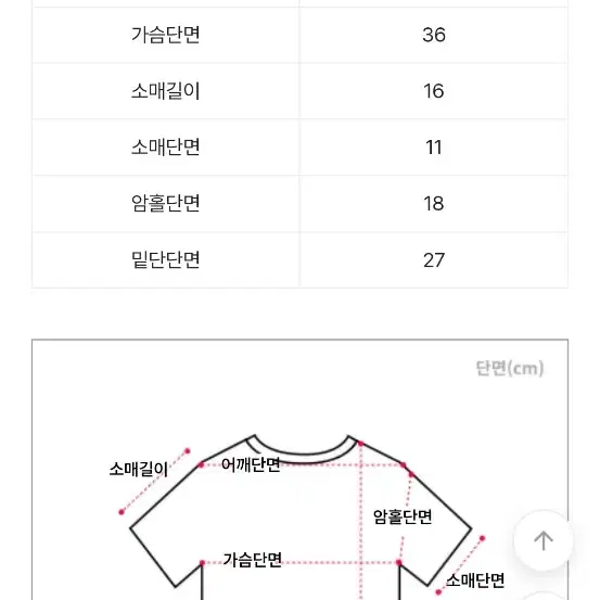 사선 트임 아일렛 흰색 크롭 반팔티