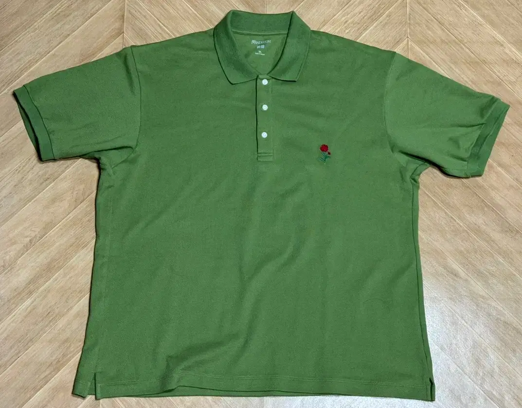 Uniqlo JW Anderson JWA Flower Embroidered Polo 2XL XXL