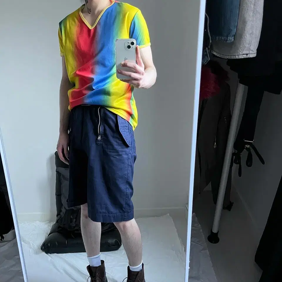 90s Dexter Wong Tricolor V-neck