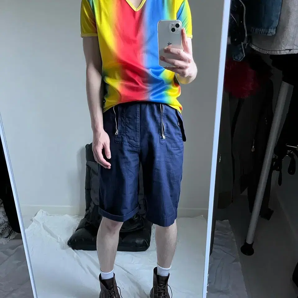 90s Dexter Wong Tricolor V-neck