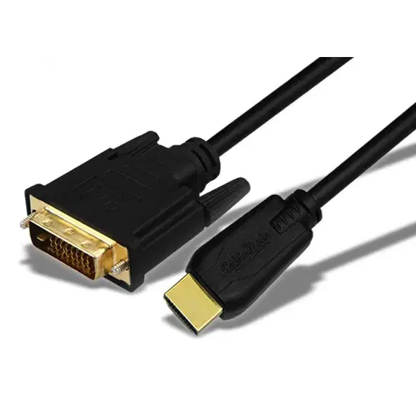 HDMI1.4ver 변환 DVI-D 듀얼 모니터 연결 케이블 블랙 7m