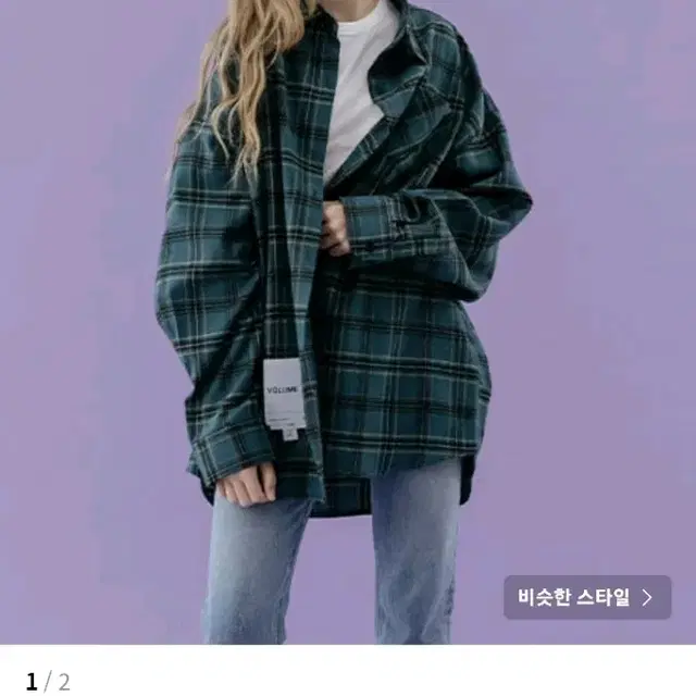 [여free] Overfit vintage check shirt