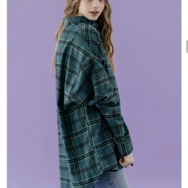 [여free] Overfit vintage check shirt