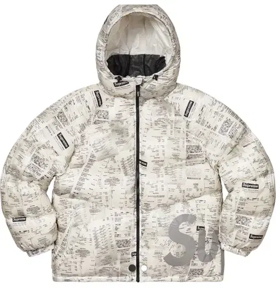 Genuine) Size S) Supreme Puffer Hooded Down Jacket Respite