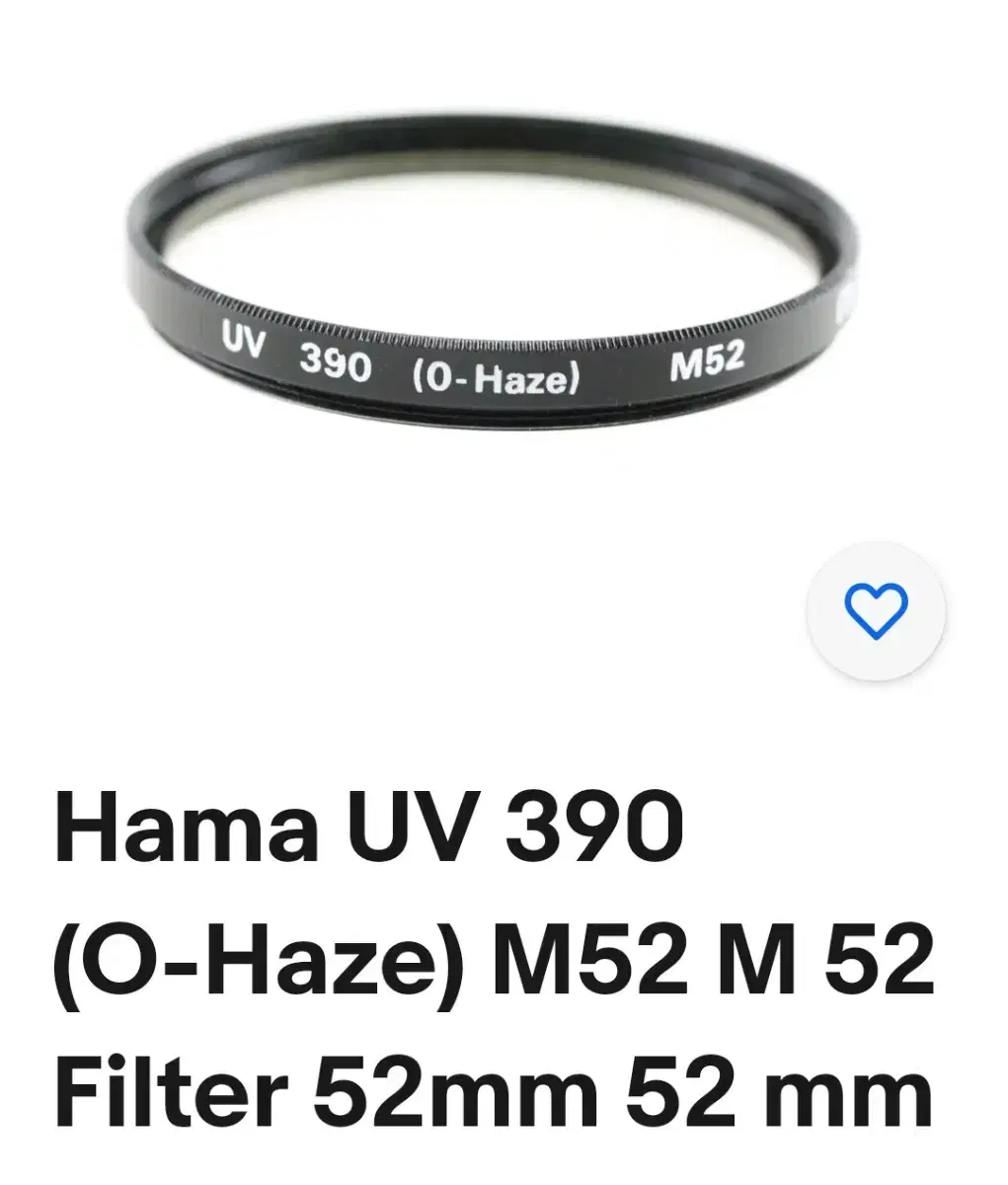 Hama HOYA UV 390 Camera Filter M52