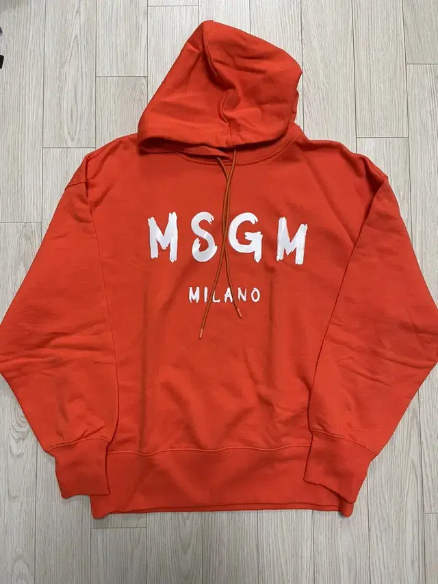 msgm 후드티 (오렌지 컬러)