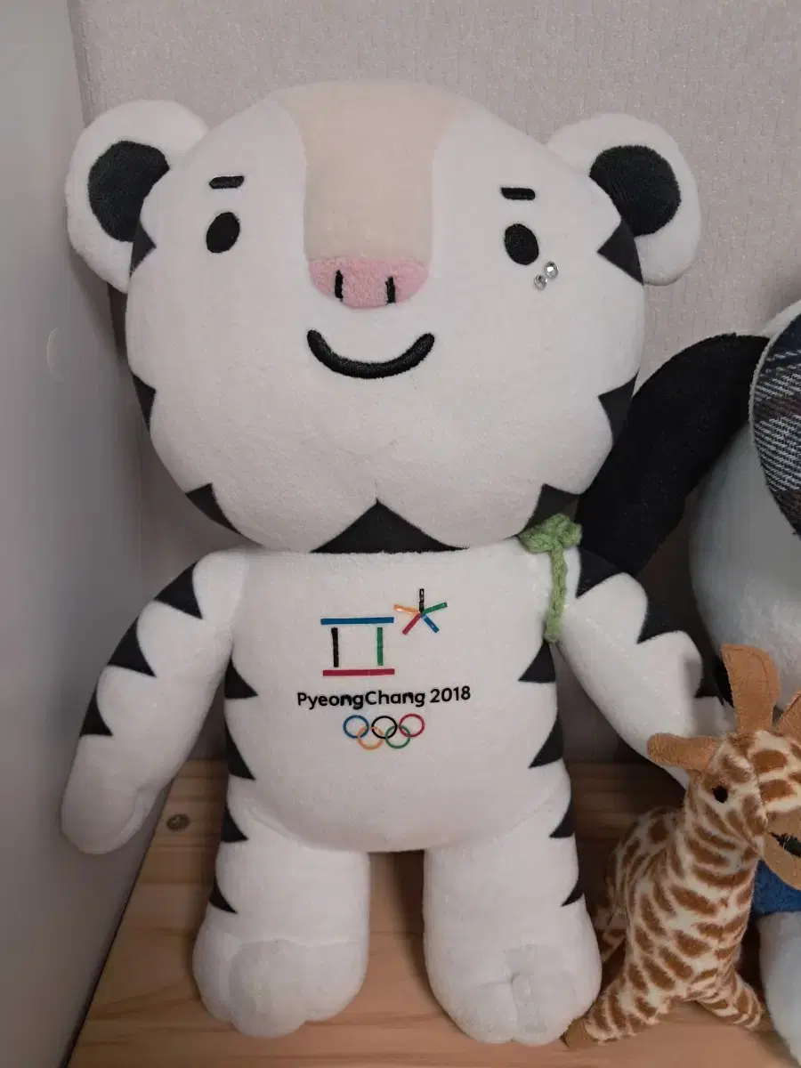 Suho and his doll (PyeongChang 2018 mascot)