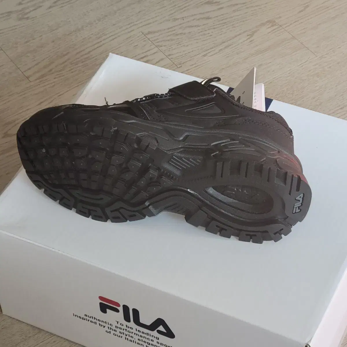 [휠라키즈새상품] [FILA KIDS] 키즈 휠봇. 200mm.블랙색상