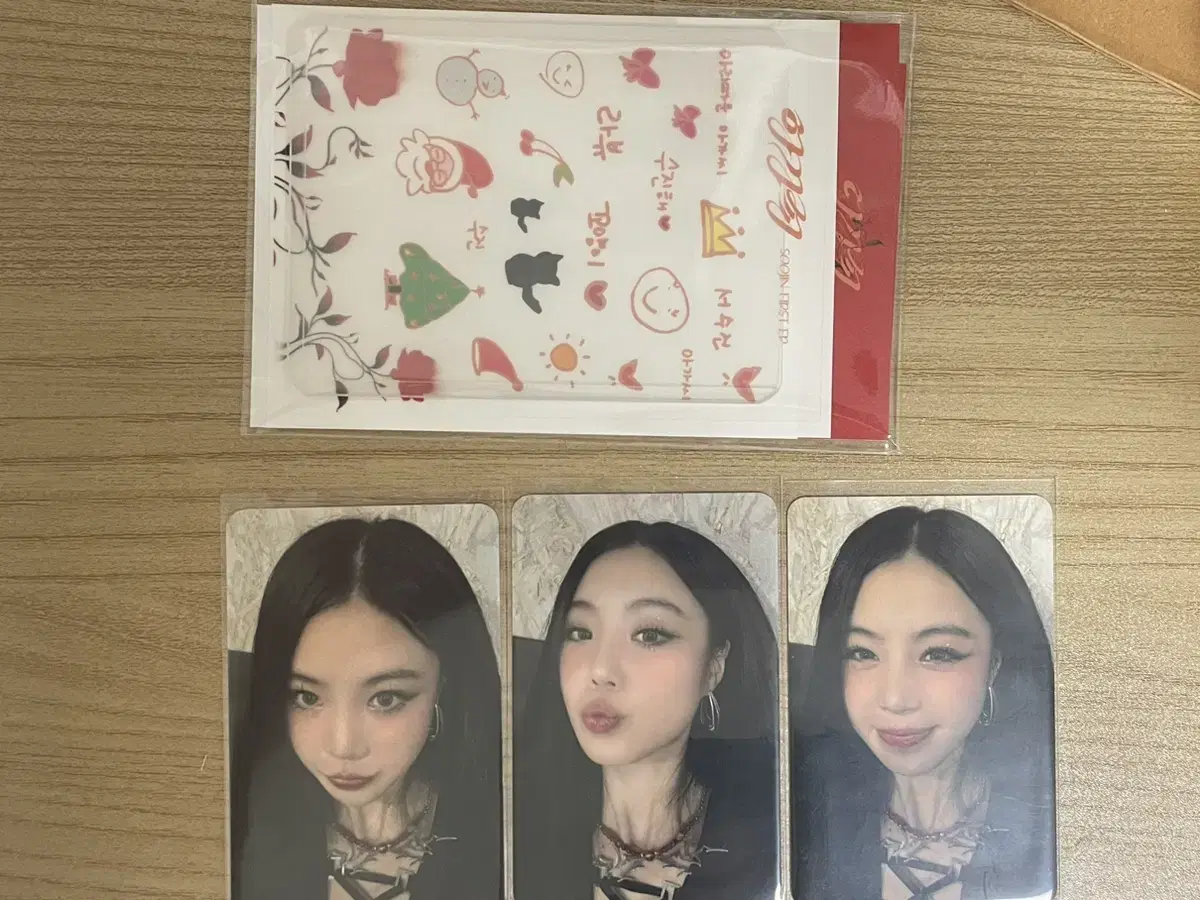 SEO Soojin pop up toploader Decorating Photo Card Set Topku photocard soojin