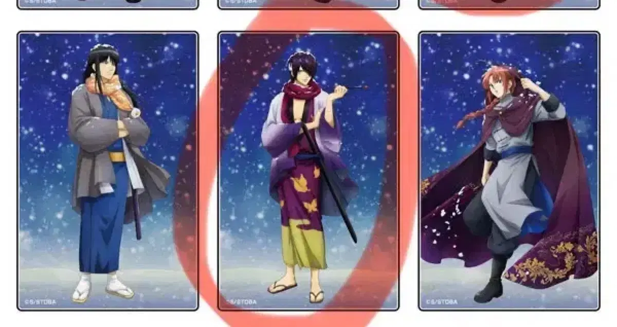 Gintama acrylic Block Collection Shinsuke Winter Night WTS