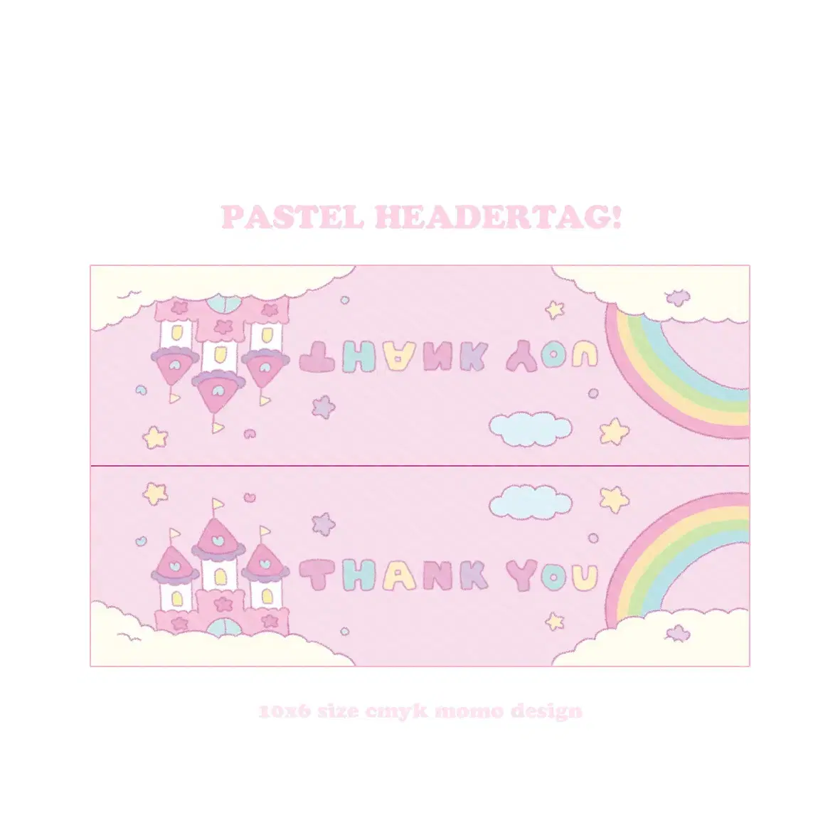 Pastel pink header tack ground