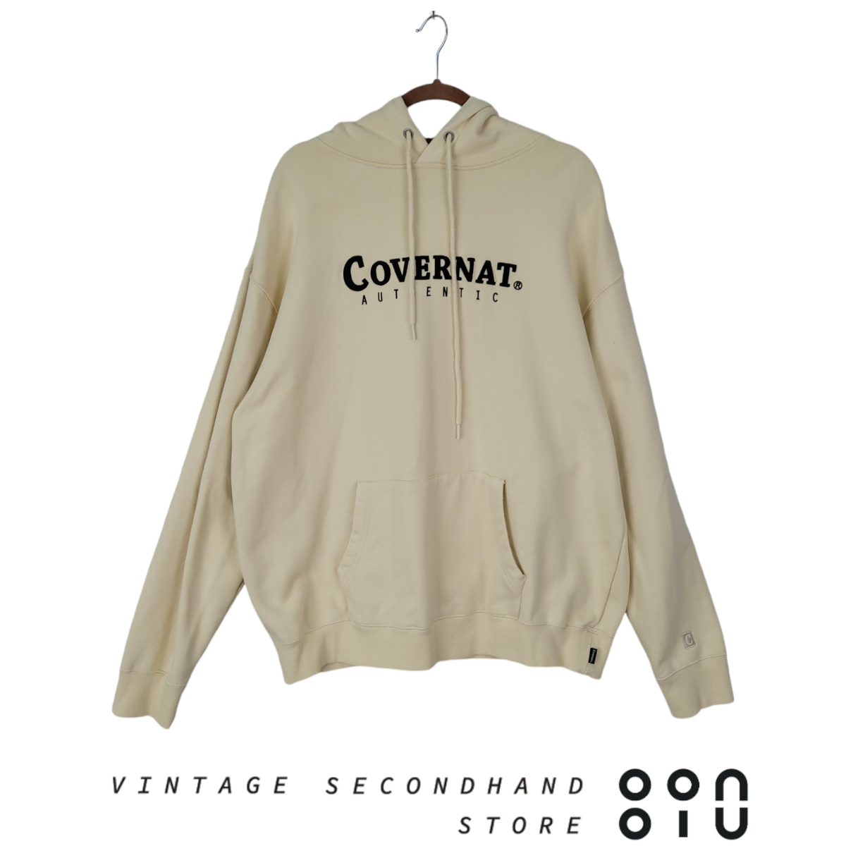 [XL] COVERNAT 커버낫 로고 오버핏 후드티