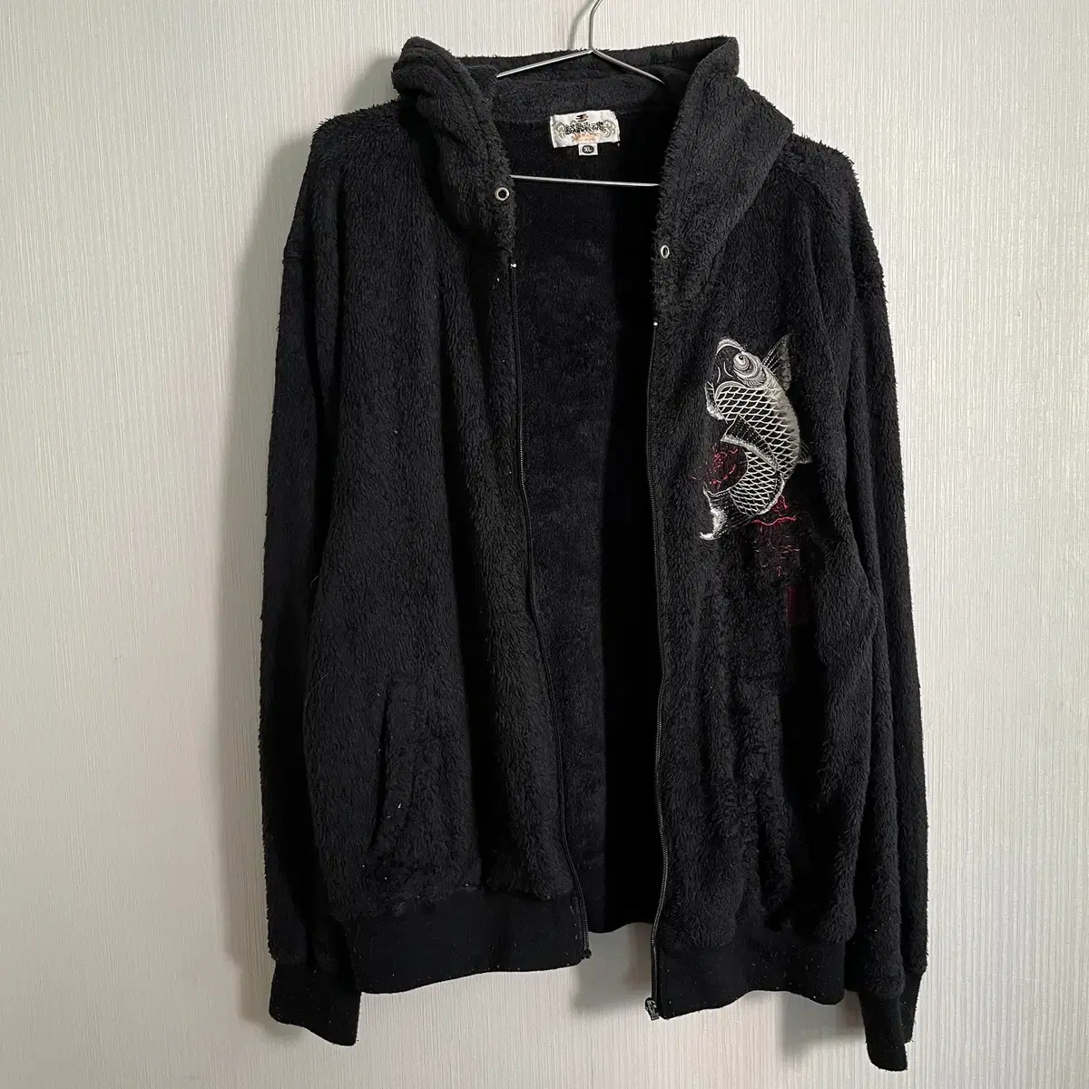 Karakuri tamashii fleece hood  zip up