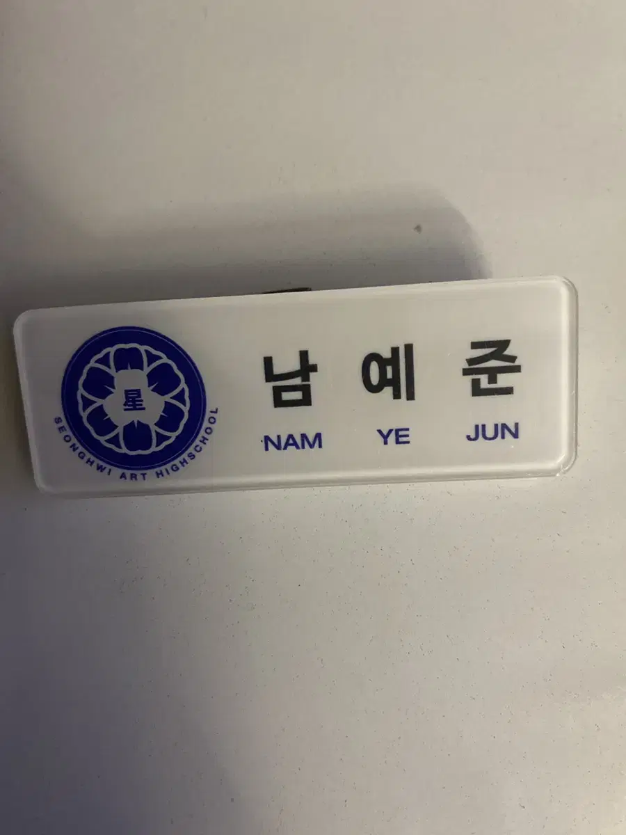 Plave Student Name Badge