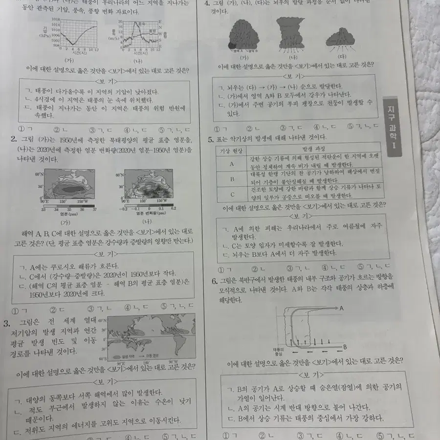 지구과학 브릿지, 엄지척 모의고사 팝니다