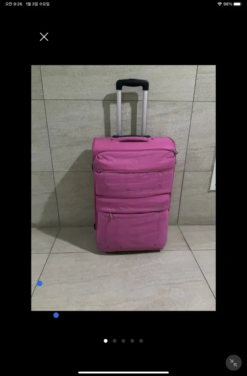 Lightweight fabric carrier 40 60 25 cm pink carrier