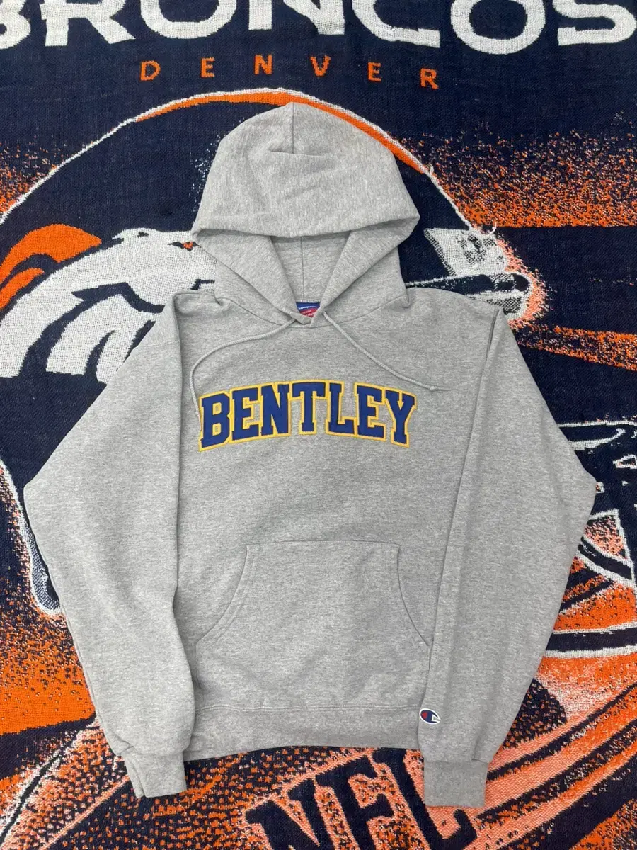 Vintage Champion Gray Bentley Hoodie