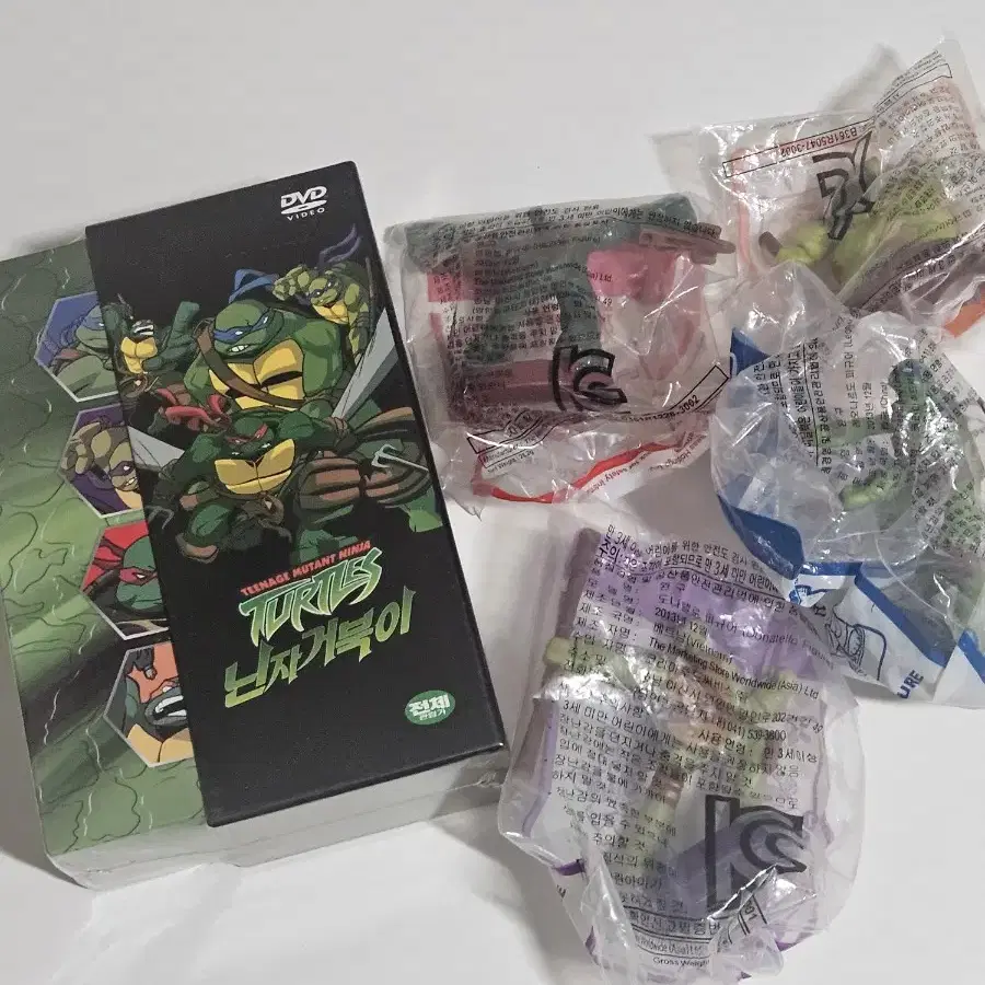 닌자거북이 TMNT DVD 해피밀 미개봉