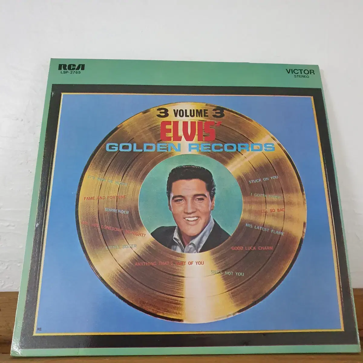 엘비스 ELVIS  골든레코드vol.3집 LP 1986 낙엽따라가버린사랑