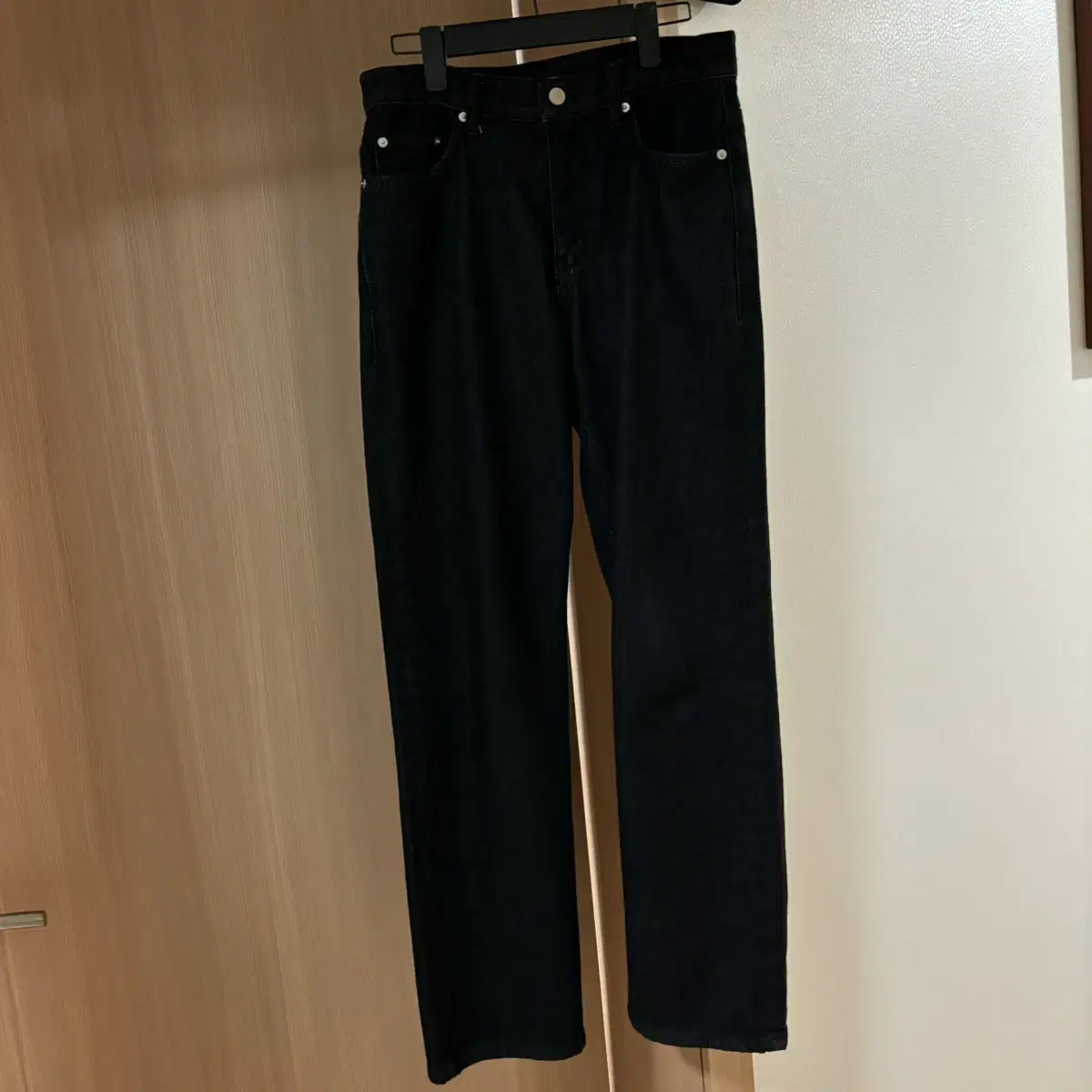 [새상품] 오더아카이브 블랙진 Minimal wide jeans