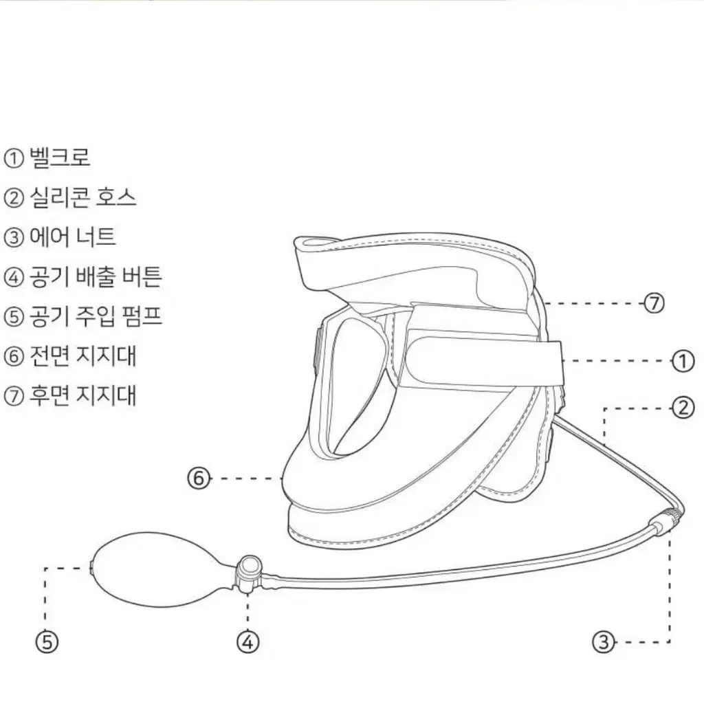 목 디스크 잡아주는 목 교정기 새상품