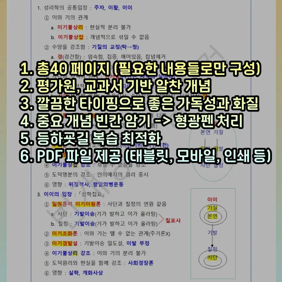 [윤리와사상] 이지영 개념완성 필기 PDF (윤사 필기)