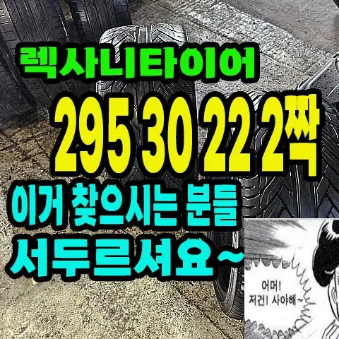 렉사니타이어 295 30 22 2짝.2953022.